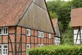 Old German medieval village in the forest. Germany.