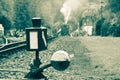 Old german railroad switch lantern Royalty Free Stock Photo