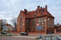 Old German red brick building Royalty Free Stock Photo