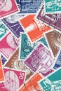 Old German stamps about Industry and Technics (Editorial) Royalty Free Stock Photo