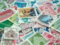 Old German stamps Royalty Free Stock Photo