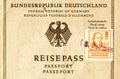 Old German Travel Passport