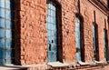 Old glass blocks in the walls Royalty Free Stock Photo