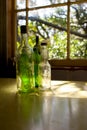 Old Glass Bottles Royalty Free Stock Photo