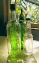 Old glass bottles