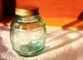 Old glass jar Royalty Free Stock Photo