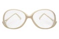 Old glasses in a plastic frame Royalty Free Stock Photo