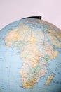 Globe map Africa Royalty Free Stock Photo