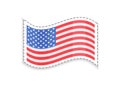 Old Glory USA Flag of Rectangular Shape, Patriotic Royalty Free Stock Photo