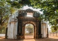 Old Goa, India. Old St. Paul`s College Gate. Famous Landmark And Historical Heritage. St. Paul`s College Was A Jesuit