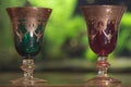 Old goblets Royalty Free Stock Photo