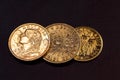 Old Gold Coins Royalty Free Stock Photo