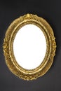 Old Gold Frame - Oval Royalty Free Stock Photo