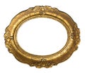 Old Gold Frame - Oval Royalty Free Stock Photo