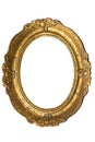 Old Gold Frame - Oval Royalty Free Stock Photo