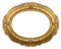 Old Gold Frame - Oval Royalty Free Stock Photo