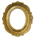 Old Gold Frame - Oval Royalty Free Stock Photo