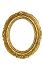 Old Gold Frame - Oval Royalty Free Stock Photo