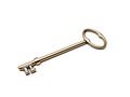 Old gold key Royalty Free Stock Photo