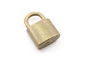 Old gold padlock Royalty Free Stock Photo