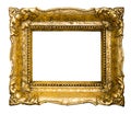 Old gold picture frame Royalty Free Stock Photo