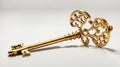 Old Gold Key Royalty Free Stock Photo