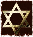 Old Gold Star Of David Royalty Free Stock Photo