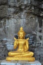 Old golden buddha statue at Wat Phra Phutthachai in Saraburi, Th