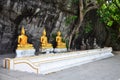Old golden buddha statue at Wat Phra Phutthachai in Saraburi, Th