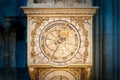 Old golden clock in Lyon, France.