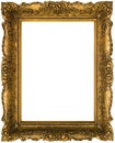 Old Golden Frame Cutout Royalty Free Stock Photo