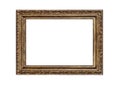 Old golden frame. Royalty Free Stock Photo
