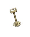 Old golden key Royalty Free Stock Photo