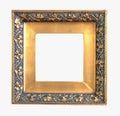 Old golden picture frame Royalty Free Stock Photo