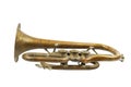 Old golden trumpet Royalty Free Stock Photo