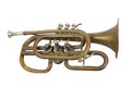 Old golden trumpet Royalty Free Stock Photo