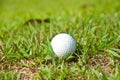 Old golf ball Royalty Free Stock Photo