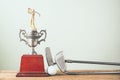 Old golf trophy Royalty Free Stock Photo