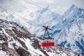 Old gondola lift at Elbrus mountain Royalty Free Stock Photo