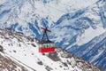 Old gondola lift at Elbrus mountain Royalty Free Stock Photo