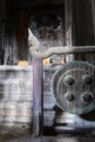 Gong in temple, monastery a place of worship for Buddhists, hindu, Buddhism. Vihara, chaitya stupa, pagoda in angkor wat