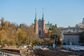 Old gothic cathedral in Gdansk Oliwa in November