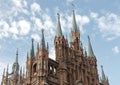 Old gothic Catholic cathedral church in Moscow