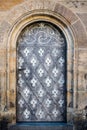 Old gothic door in Prague Castle - Prague Royalty Free Stock Photo