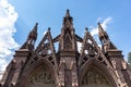 Old Gothic Entry Gate at Green-Wood Cemetery in Brooklyn Royalty Free Stock Photo