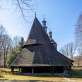 Old Gothic wooden church in SÃâ¢kowa, Poland. UNESCO World Heritage Site