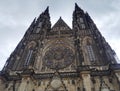 Old gothical cathedral of Saint Vitus in Prague castle Royalty Free Stock Photo