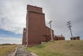 Old Grain Elevator on the Prairie at Rowley