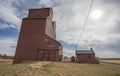 Old Grain Elevator on the Prairie at Rowley