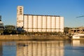 Old grain elevator and silos Buenos Royalty Free Stock Photo